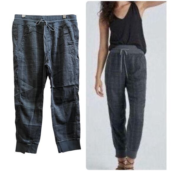 Anthropologie Pants - Anthropologie The Nomad Carbon Print  Drawstring Waistband Casual Joggers Large